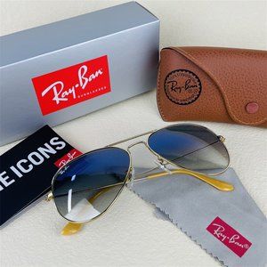 Ray-Ban Fashion BLAZE AVIATOR Light Blue Gradient Sunglasses Rv18
